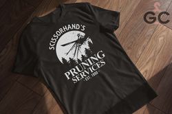 scissorhands pruning services mens t-shirt  men's tshirt vintage  funny t-shirt for men  novelty mens gift  tshirt men g