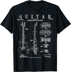 Electric Guitar Vintage Patent Guitarist Drawing Print  T-Shirt, Sweatshirt, Hoodie - 43227