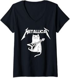 womens mettalicat rock band guitar funny christmas gift v-neck  t-shirt, sweatshirt, hoodie - 43896