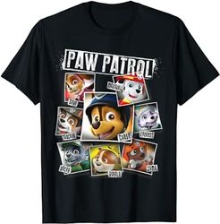 paw patrol polaroid photo collage tshirt