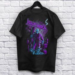 He Lives T-Shirt Unisex (For Men and Women) Horror Movie Shirt Heavy Metal Pumpkin Shirts Scary Halloween Shirt Music Ha