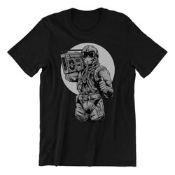 fighter pilot boombox unisex t-shirt men's novelty t-shirts