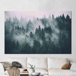 landscape printed, loft wall art, gift for him wall decoration, landscape wall art, mountain landscape art canvas, glass