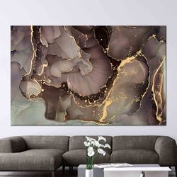 Marble Wall Decor, Abstract Canvas Art, Modern Canvas Print, Luxury Marble Wall Art, Modern Marble Wall Table, Personali