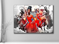 African Queens,African Heritage, Elegant Wall Art, Vibrant Artwork, Home Decor, Cultural Representation, African Queens,
