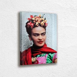 frida kahlo self portrait canvas wall art decoration canvas printed canvas, home decor