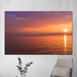 seaside coast view canvas poster, beach canvas art, glass art gift, landscape canvas art, ocean wall art decor, 3d canva