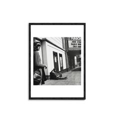 haight street theater, looking 1967 photo framed canvas print, san francisco street poster, new york city street, canvas