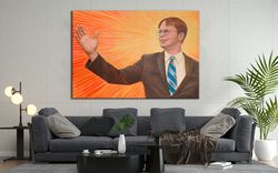Dwight Schrute Canvas Print - Dwight Schrute Wall Art - Dwight Schrute Home Decor - Canvas Art - Wall Art Gift - Dwight
