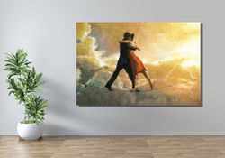 Tango Dance over the Rope Canvas Wall Art,Tango Dancing Poster Print Wall Decor,Home & Office Decor,Music Room Wall Art