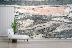 gray marble wallpaper, pink marble art, luxury marble wallpaper, abstract wall paper, modern wall decor, 3d wall mural,