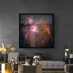 Orion Nebula CanvasPoster Art, NASA Hubble Space Telescope, Space Posters, Large Canvas Wall Art Print