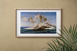 Alexandre Cabanel The Birth of Venus High quality print on canvas Bedroom decor, naked woman erotic painting, sexy nude