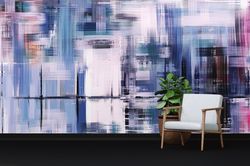 Vinyl Wallpaper, Wall Decorations, Wallpaper Border, Gift For The Home, Colorful Painting Wall Mural, Modern Abstract Mu