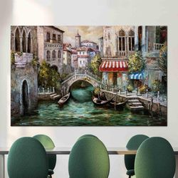 venice italy wall art, venice lanscape art, grand canal landscape art, tempered glass, canvas art, framed wall art, livi