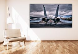 F 16 Engine Poster Print on Canvas Wall Art,Aircraft Poster,F22 Engine Print,Aviation Blackbird Poster,Aviator Pilot Gif