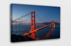 Golden Gate Bridge Canvas Print,Golden Gate Bridge Wall Art,Golden Gate Bridge Print Art,Golden Gate Bridge Poster,,Land
