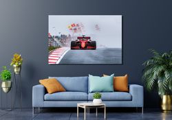 Charles Leclerc Canvas Wall Art,Formula 1 Poster,Charles Leclerc Poster Art,Formula F1 Grand Prix,Racing Canvas Art Prin