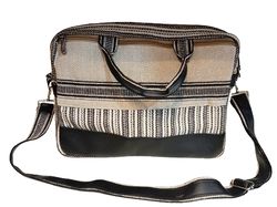 Hemp & Cotton Mix Laptop Bag with Strap and Handle