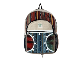Handmade Sustainable Hemp & Cotton Mix Backpack for Unisex
