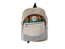 RHB119 Handmade Sustainable Hemp & Cotton Mix Backpack for Unisex
