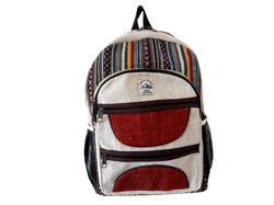 RHB71 Handmade Sustainable Hemp & Cotton Mix Backpack For Unisex