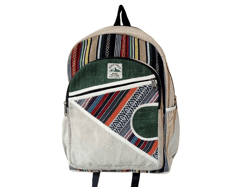 RHB118 Handmade Sustainable Hemp & Cotton Mix Backpack for Unisex