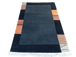 Handmade/Handknotted 60 Knots Nepali Woollen Carpet 4.56 Ft x 6.63 Ft