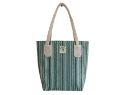 Green Color-Handcrafted Cotton Elegance - Versatile Side & Shoulder Bag For Women