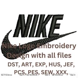 Nike Logo Embroidery very high quality DST, ART, EXP, HUS, JEF, PCS, PES, SEW, XXX,