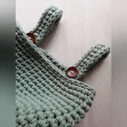 Baby crib basket crochet pattern PDF | Nursery accessories baby crib