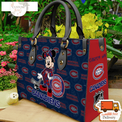 Montreal Canadiens NHL Minnie Women Leather Hand Bag