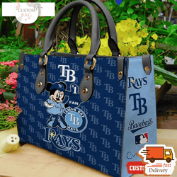 Tampa Bay Rays Minnie Women Leather Hand Bag