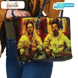 Breaking Bad bag and handbag, Breaking Bad shirt, Breaking Bad giftCustom Bag, Leather Bag, Leather Bag gift, Handbag