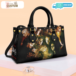 Buffy the Vampire Slayer bag and handbag, Buffy the Vampire Slayer Tote bagCustom Bag, Leather Bag, Leather Bag gift, Ha