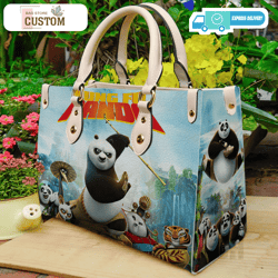 Kung Fu Panda bag, Kung Fu Panda shirt, Kung Fu Panda gift, Kung Fu Panda totebagCustom Bag, Leather Bag, Leather Bag gi