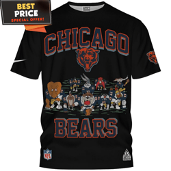 Chicago Bears x Looney Tunes NFL Game Day TShirt, Gifts For A Chicago Bears Fan  Best Personalized Gift  Unique Gifts Id