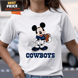 Dallas Cowboys Cheerful Mickey Mouse Shirt, Gifts For Dallas Cowboys Fans  Best Personalized Gift  Unique Gifts Idea