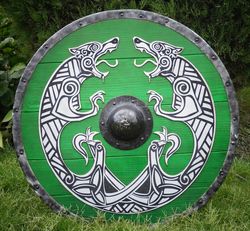 Viking Shield, Medieval Dragon Shield,Round Shield, Viking round shield, Cosplay Battle Ready Shield, Viking Gift