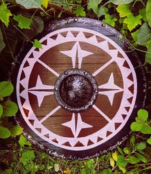 Uhtred Last Kingdom Authentic Viking Shield,Round Shield,Viking Wall Decor,Wooden Shield,Gift For Him,Anniversary Gift