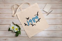 Taylors Swift Album 1989   Eco Tote Bag  Reusable  Cotton Canvas Tote Bag  Sustainable Bag  Perfect Gift  Taylor Swift T