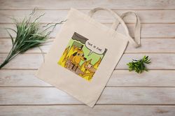 This Is Fine  Eco Tote Bag  Reusable  Cotton Canvas Tote Bag  Sustainable Bag  Perfect Gift  Christmas Gift  Aesthetic