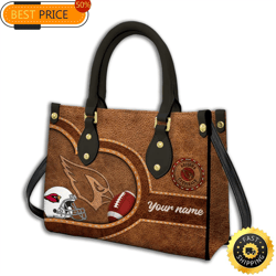 Arizona Cardinals-Custom Name NFL Leather Bag