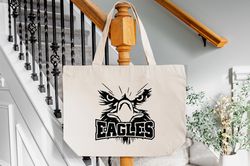 Eagles Tote Bag Eagles Spirit Tote Bag, Sports Tote Bag, Leopard Tote Bag, Eagles Football, Team Spirit Tote Bag