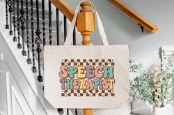 Speech Therapy Tote Bag Speech Tote Bag, Back to School Gifts for Speech Therapist