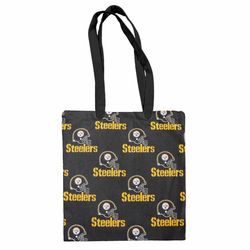 Pittsburgh Steelers Cotton Canvas Tote Bag Hand Bag Travel Bag School Grocery Beach Accessories Customizable Strap