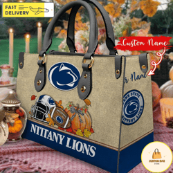 NCAA Penn State Nittany Lions Autumn Women Leather Bag, Custom Bag