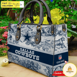 NFL Dallas Cowboys Women Leather Bag, Custom Bag