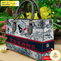 NFL Houston Texans Women Leather Bag, Custom Bag