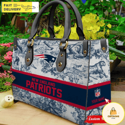 NFL New England Patriots Women Leather Bag, Custom Bag